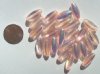 25 17x7mm Rose Pink AB Ovals